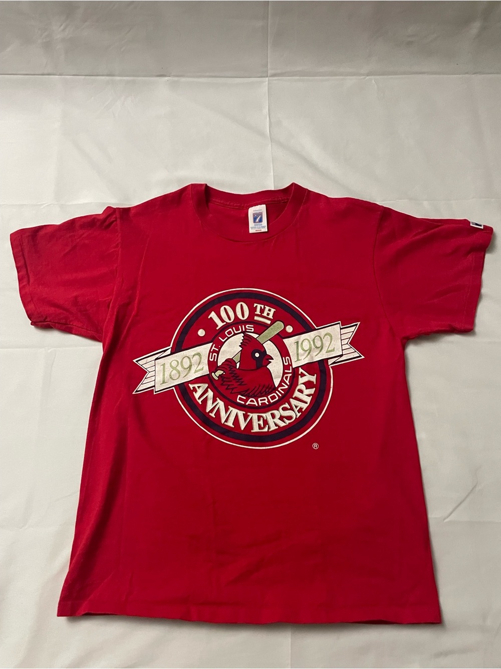 Vintage St Louis Cardinals 100th Anniversary Logo 7 T-Shirt